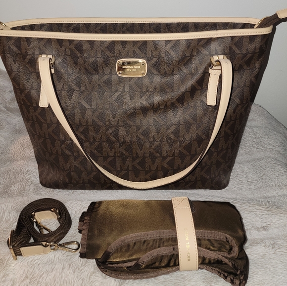 Michael Kors Brown Diaper Bag - Picture 1 of 5